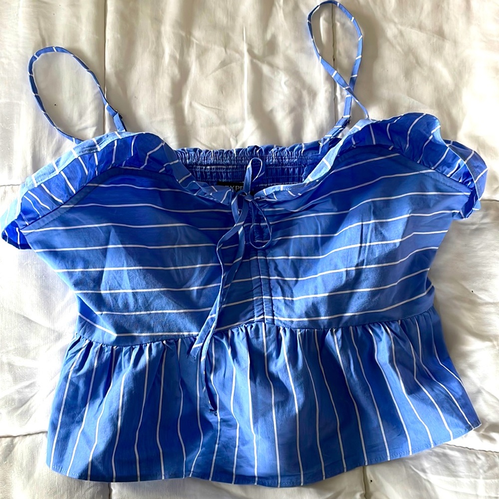 Ruffled Crop Top. Never been worn